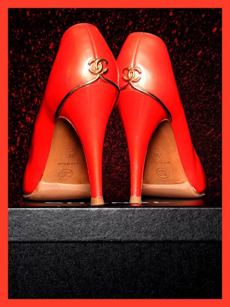 My red vintage Chanel shoes - Unique artwork
